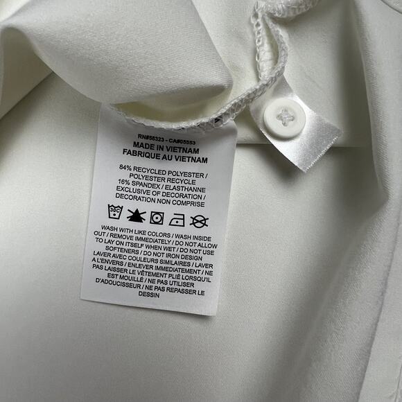 NWT Nike Dri Fit Collared Short Sleeve White Lightweight Polo Shirt Mens 2XL - Picture 4 of 11